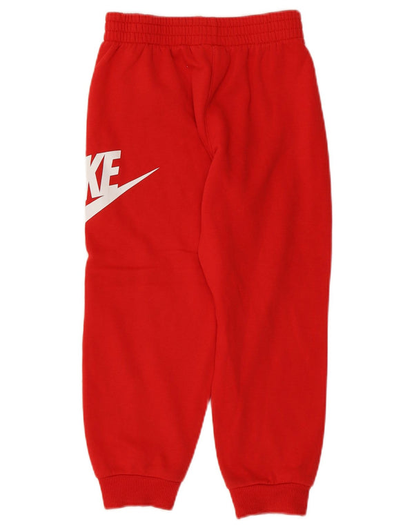 Nike Jungen-Trainingsanzug mit Grafik, Jogginghose, 6–7 Jahre, Größe L, aus roter Baumwolle