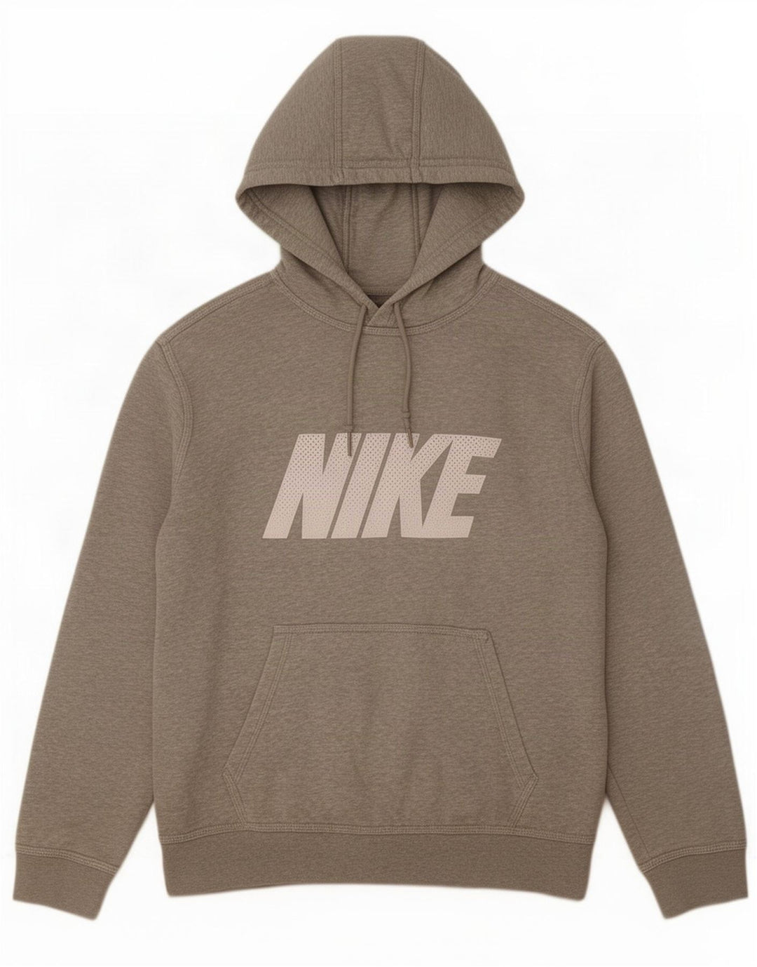 Nike Herren-Kapuzenpullover mit Grafik, mittelgrau gefleckte Baumwolle