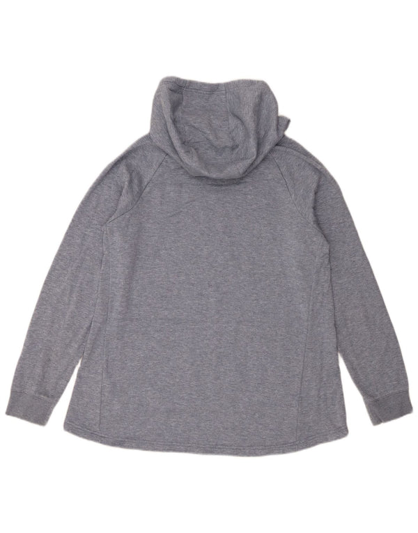Nike Mädchen-Kapuzenpullover mit Grafik, 13–14 Jahre, XL, graue Baumwolle