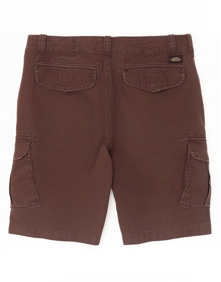 Superdry Herren Cargoshorts W32 mittelbraune Baumwolle