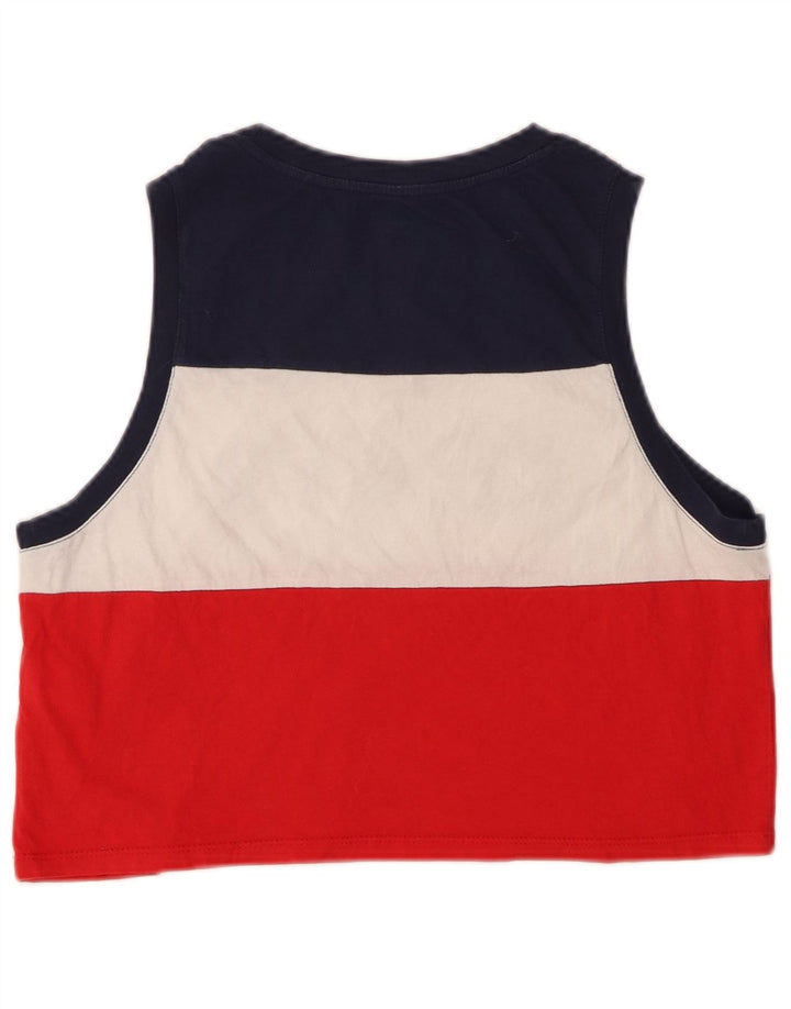 LEVI'S Damen Crop Graphic Vest Top UK 10 Small Mehrfarbig gestreift