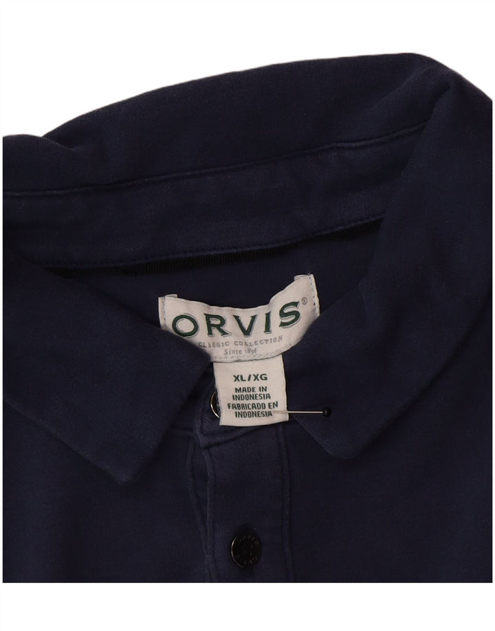 Orvis Herren Poloshirt XL Marineblau