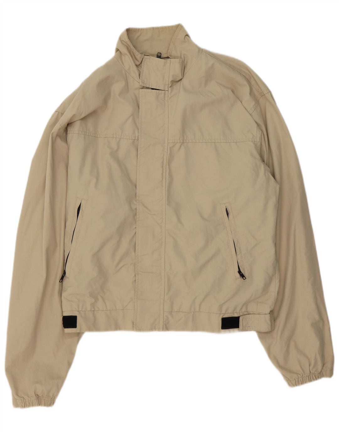 Alberto Aspesi Herren Bomberjacke UK 38 Mittelbeige Baumwolle