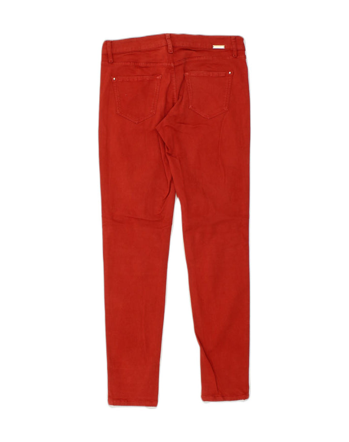 MASSIMO DUTTI Womens Skinny Jeans W28 L28 Red Cotton | Vintage Massimo Dutti | Thrift | Second-Hand Massimo Dutti | Used Clothing | Messina Hembry 