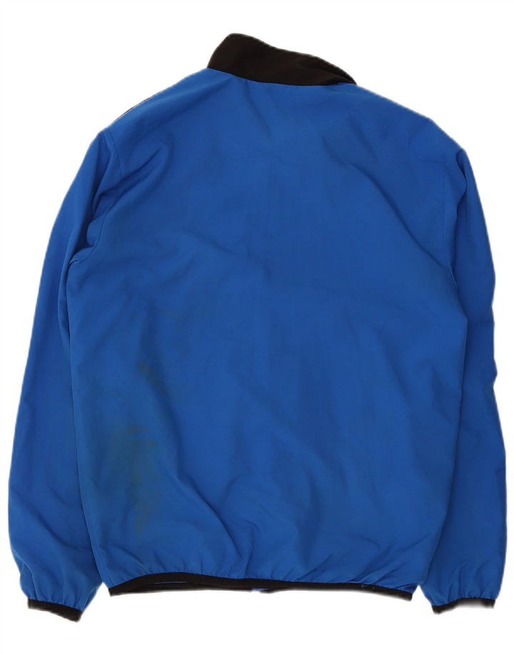 Puma Herren-Trainingsanzug-Top-Jacke, kleines blaues Farbblock-Polyester