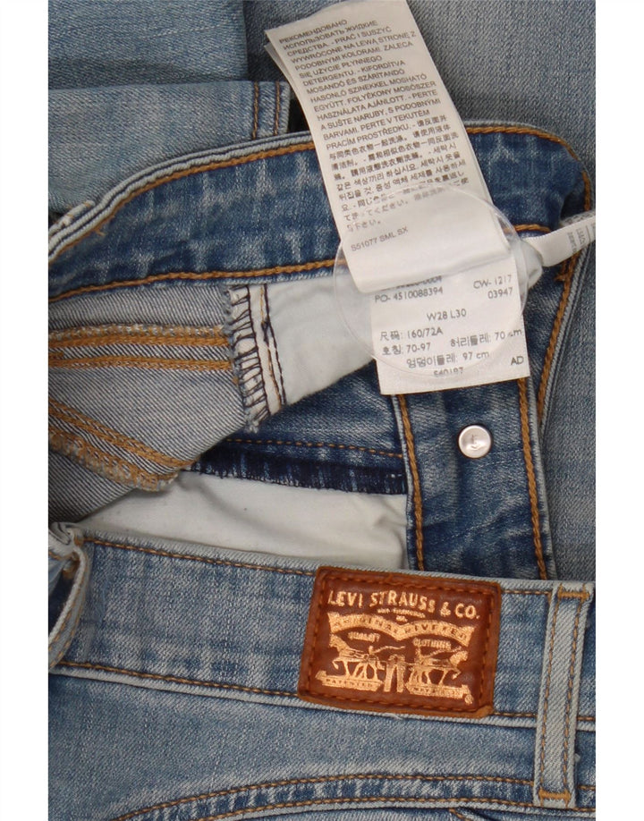 LEVI'S Damen Revel Shaping Skinny Jeans W28 L30 Blaue Baumwolle