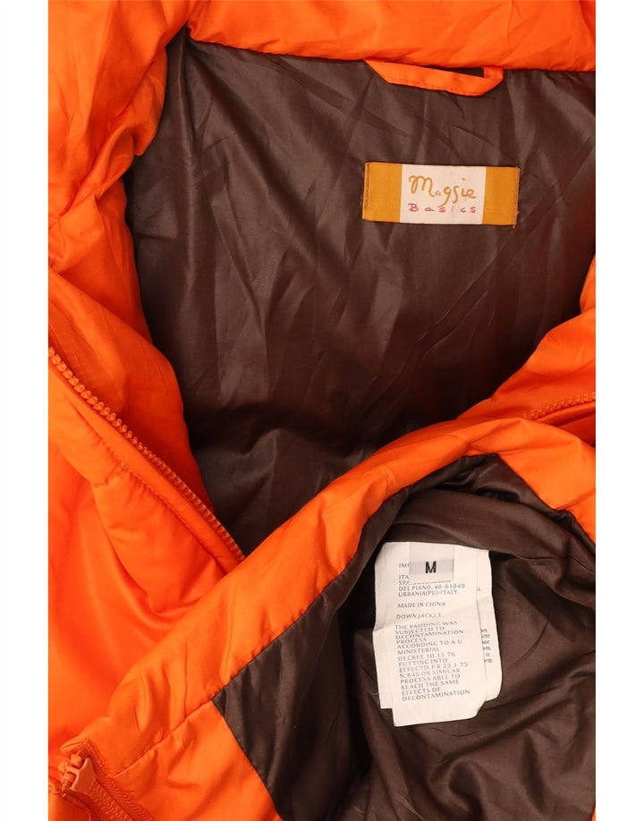 MAGGIE Damen Wattierte Jacke UK 14 Medium Orange Polyamid