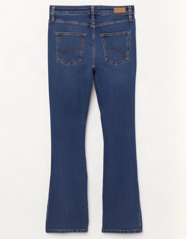 Fat Face Damen Brooke Bootcut Jeans UK 12 Medium W28 L29 Blaue Baumwolle