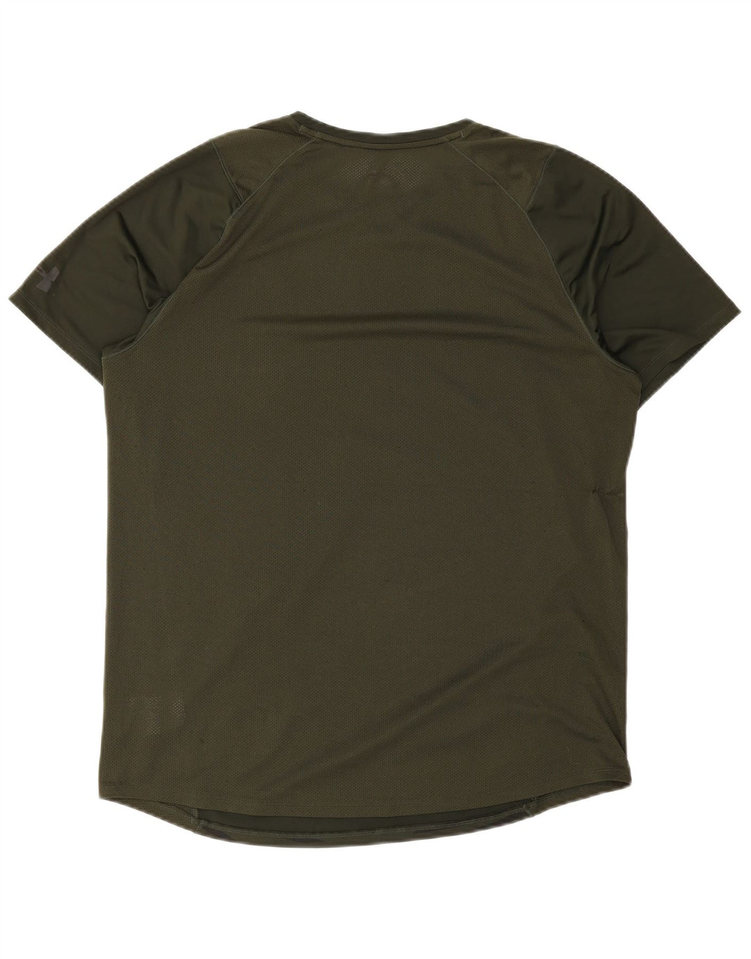 Under Armour Herren T-Shirt Top XL grün gestreift aus Polyester
