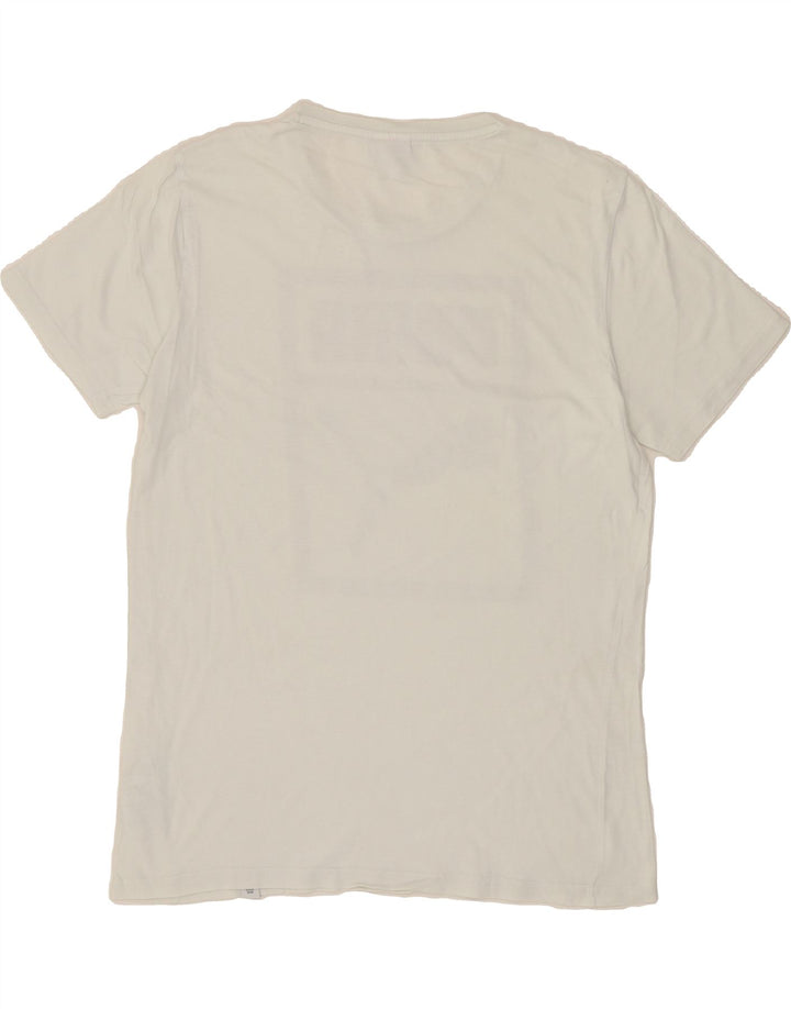 PUMA Mens Graphic T-Shirt Top Small White Cotton Vintage Puma and Second-Hand Puma from Messina Hembry 