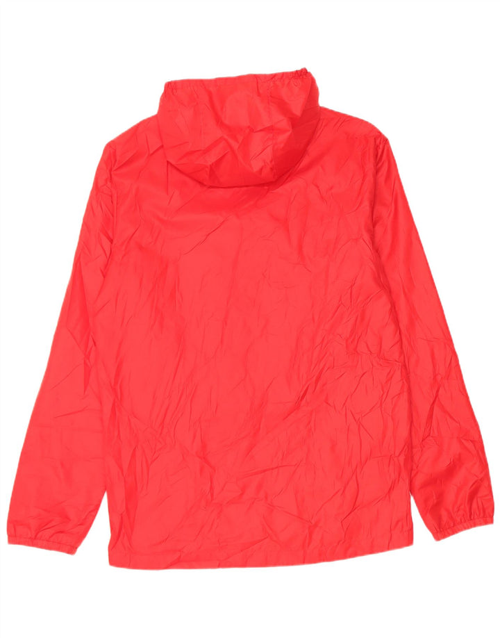 Jako Herren-Regenjacke mit grafischer Kapuze, UK 36, Größe S, Rot, Polyester