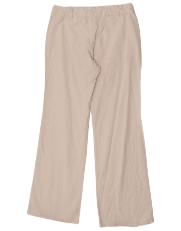 Alberto Aspesi Damen Blaue Bootcut-Anzughose IT 40 Small W27 L31 Weiß