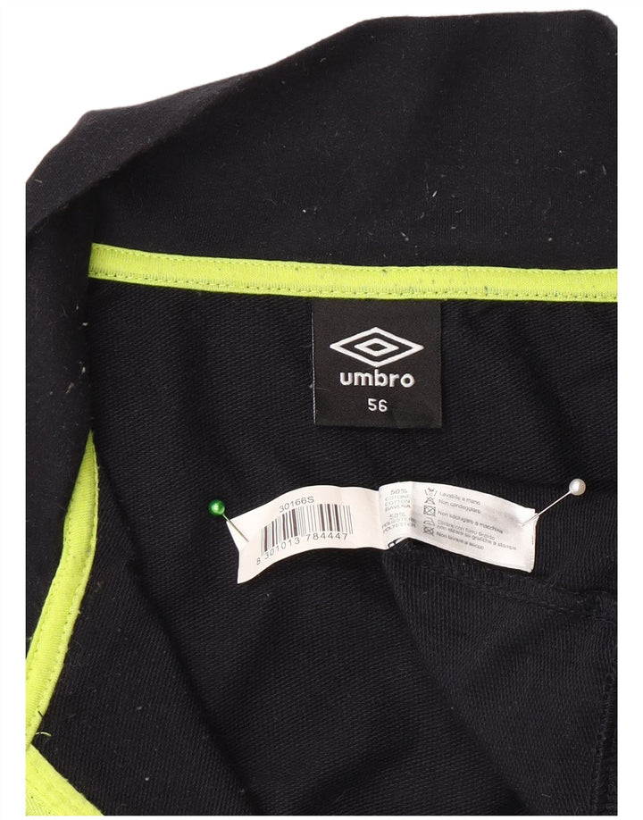 Umbro Herren-Trainingsanzugoberteil mit Grafik, IT 56 XL, schwarze Baumwolle