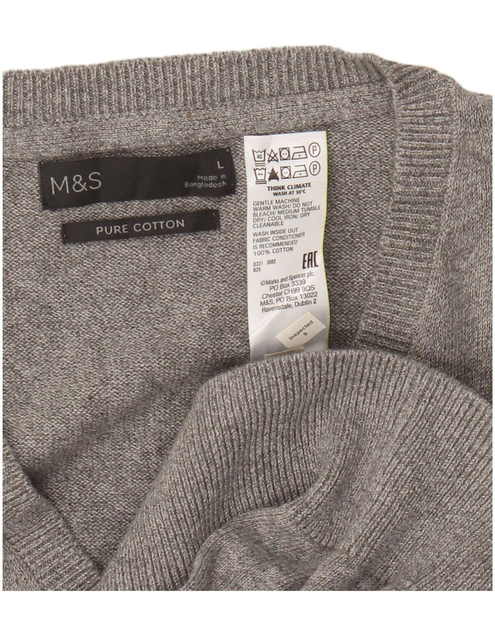 Marks & Spencer Herren-Tanktop aus grauer Baumwolle