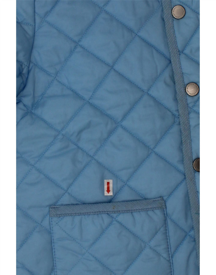 Benetton Steppjacke für Jungen, 7–8 Jahre, mittelblaues Nylon