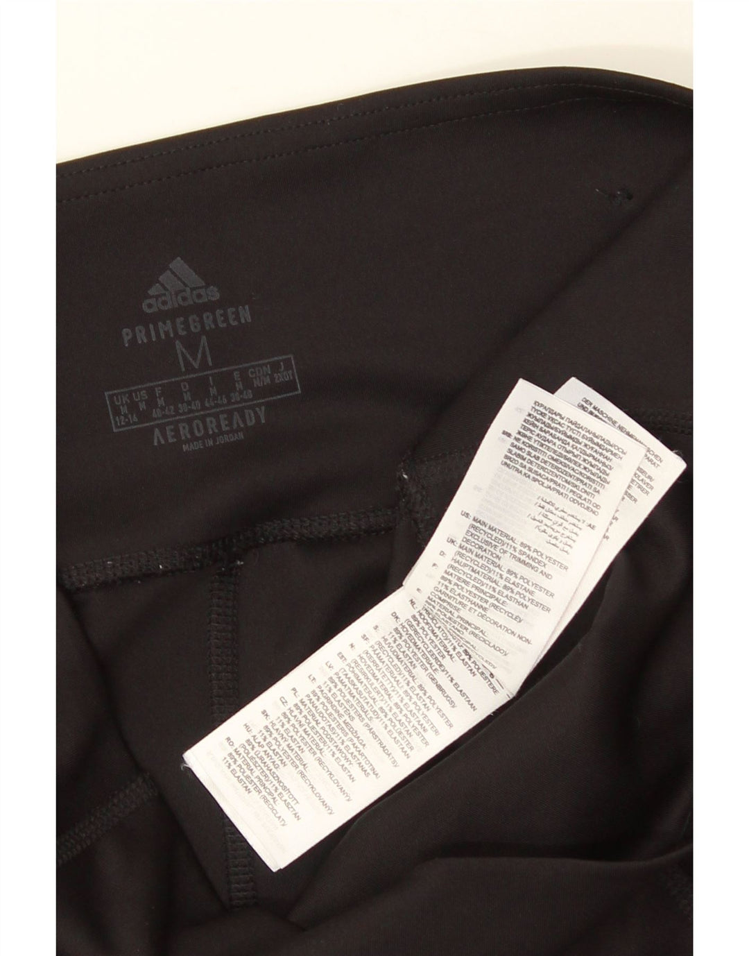 ADIDAS Damen Aeroready Leggings UK 12/14 Medium Schwarz Polyester
