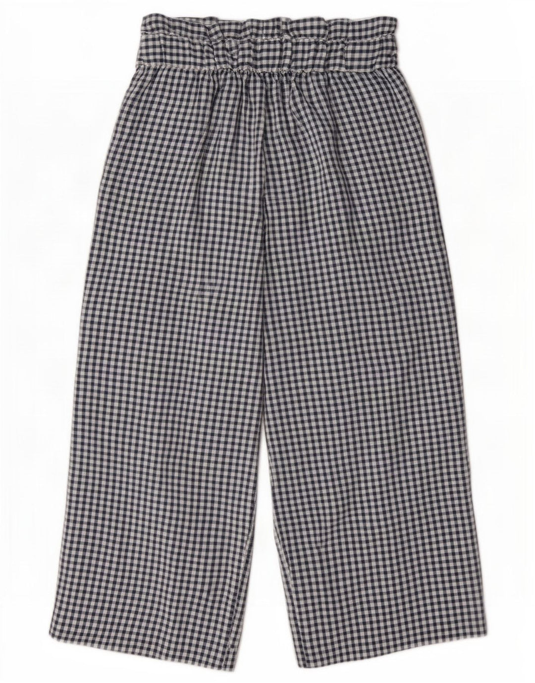 Zara Damen Cullotes Caprihose Medium W28 L22 Marineblau Gingham