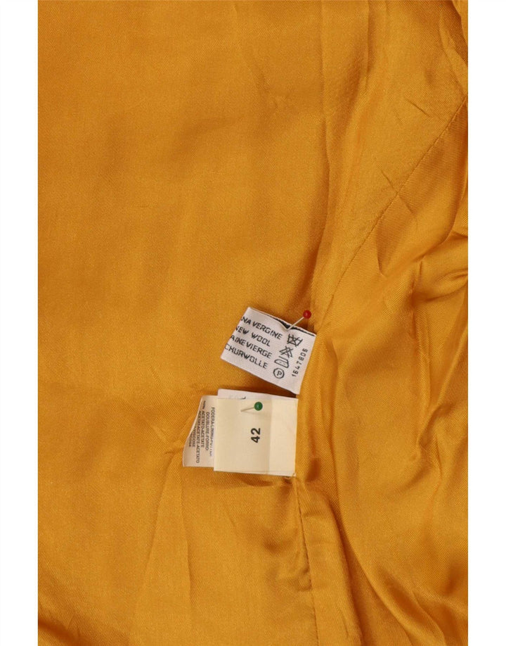 Neue Penny Damen-Blazerjacke mit 4 Knöpfen, IT 42, mittelgelbe Wolle