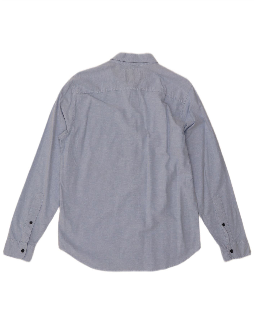 HOLLISTER Herrenhemd aus mittelblauer Baumwolle