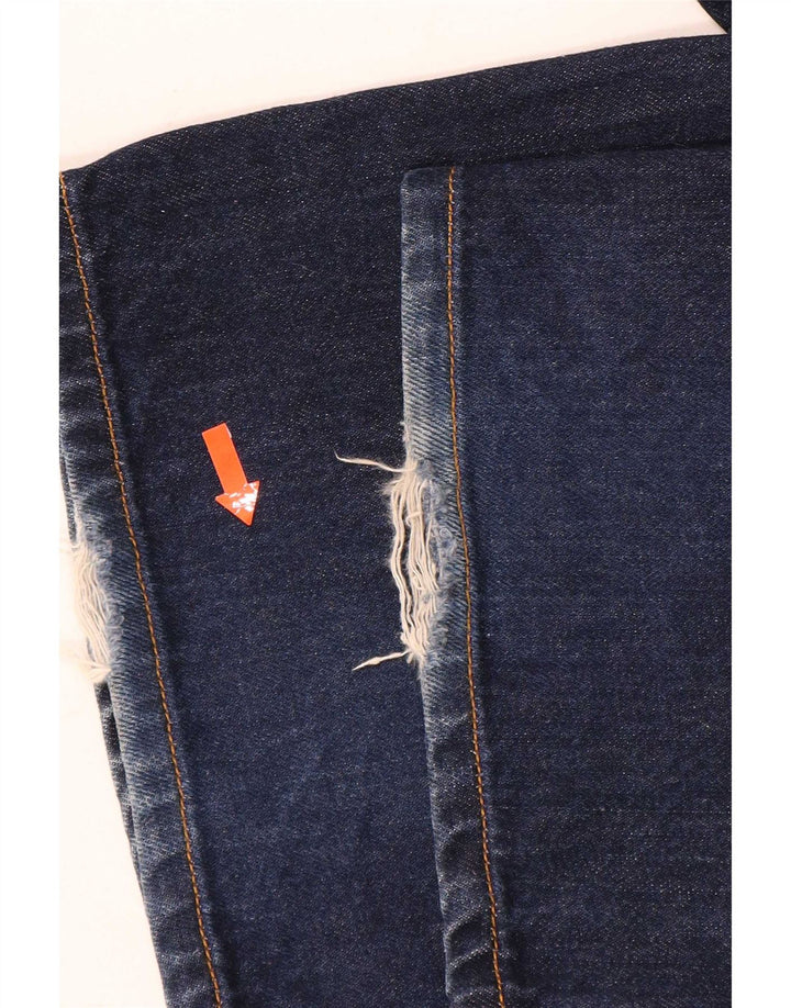 Levi's Damen 751 Straight Jeans W34 L30 Blaue Baumwolle