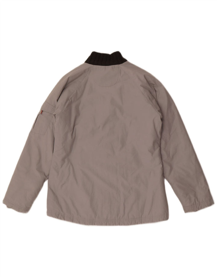 Adidas Damen Utility Jacke UK 10 Small Graues Colourblock-Polyester