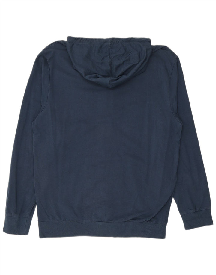 COVERI Herren-Kapuzenpullover mit Reißverschluss, XL, marineblau, Baumwolle