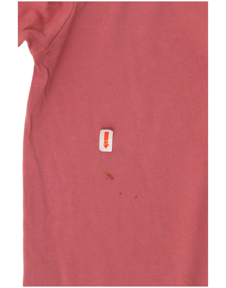 ADIDAS Damen Top Langarm UK 8 Small Rosa Baumwolle