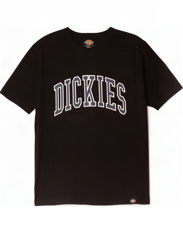 Dickies Herren-T-Shirt mit Grafik, Größe S, schwarze Baumwolle