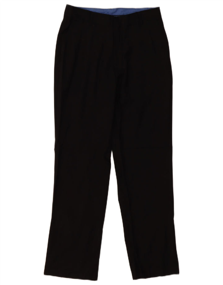 IZOD Boys Straight Suit Trousers 15-16 Years W28 L29 Black Polyester