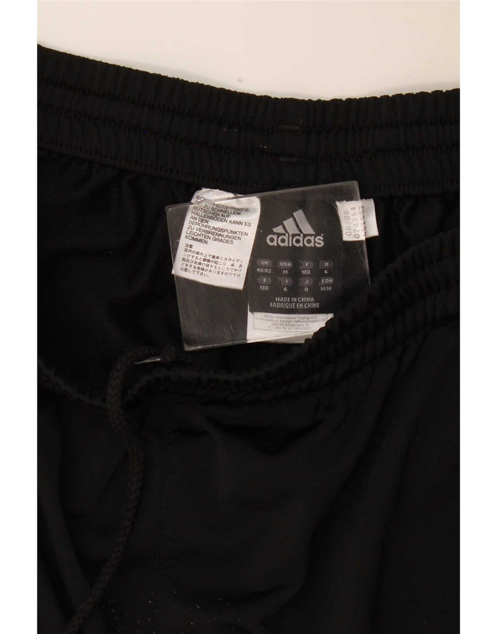 Adidas Herren-Trainingshose UK 40/42 Mittelschwarzes Colourblock-Polyester