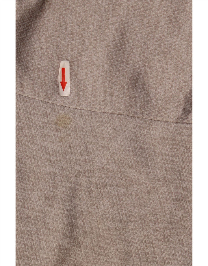 ADIDAS Herren Graphic Zip Neck Sweatshirt Pullover XL Grau Polyester