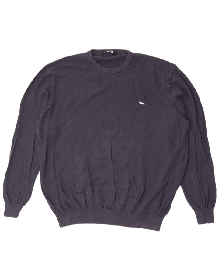 Harmont & Blaine Herren-Pullover mit Rundhalsausschnitt, 3XL, Marineblau