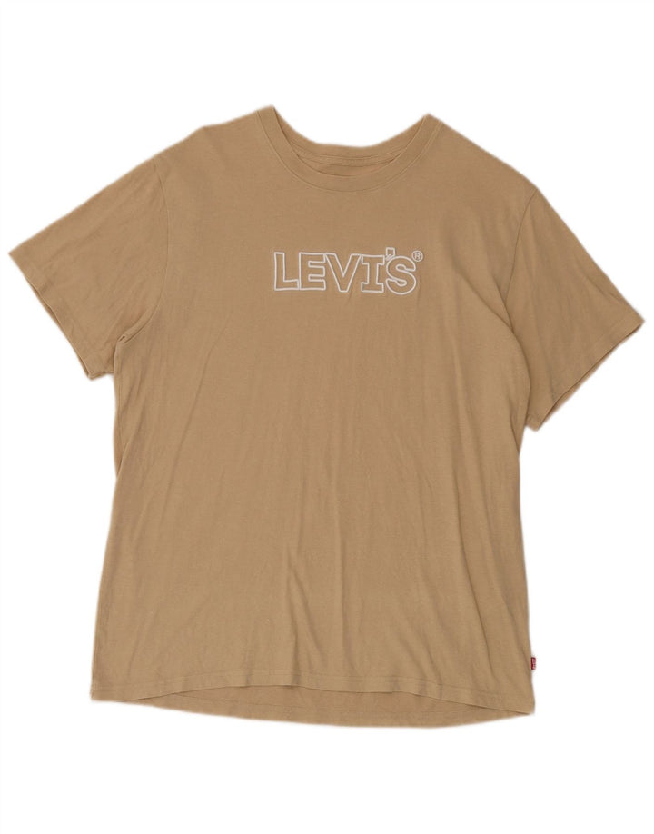 Levi's Herren Relaxed Fit Graphic T-Shirt-Oberteil aus Baumwolle in Mittelbeige