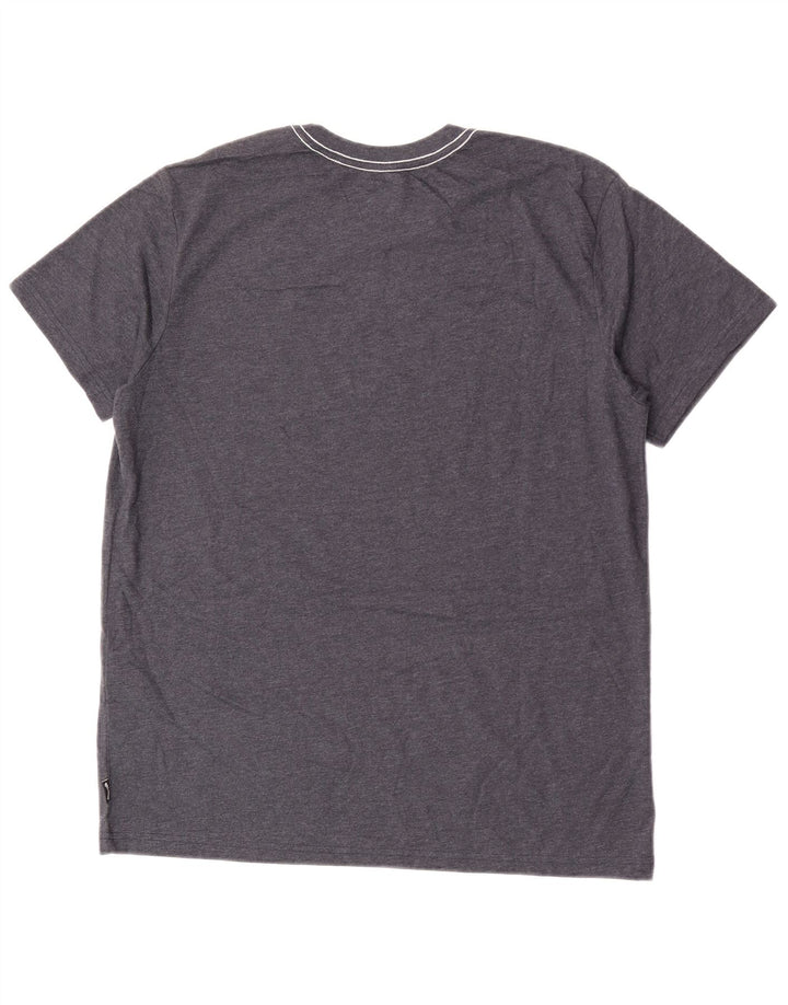 Billabong Herren Grafik-T-Shirt-Oberteil aus mittelgrauer Baumwolle