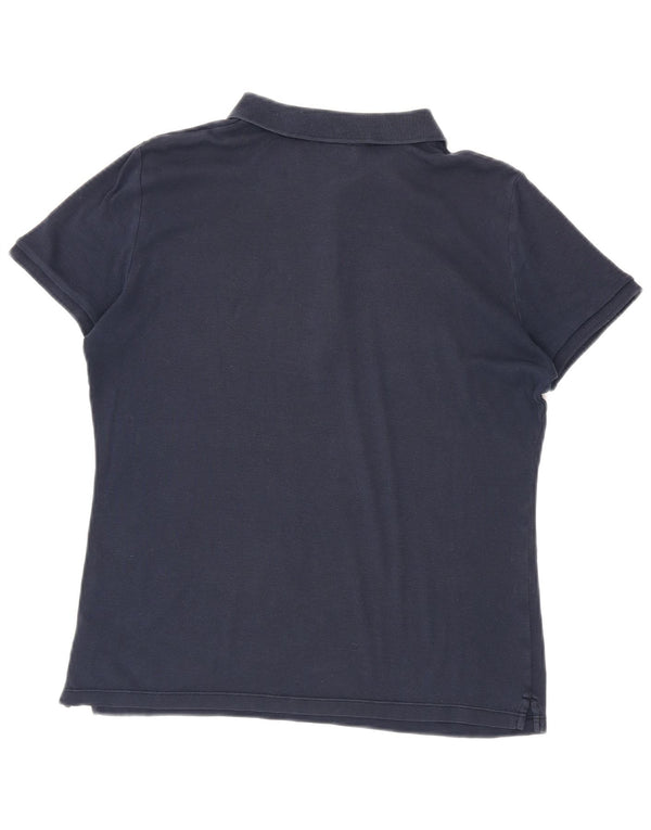 Ralph Lauren Damen Poloshirt UK 16 Large Marineblau Baumwolle