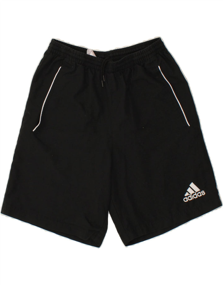ADIDAS Boys Sport Shorts 13-14 Years Black Polyester Vintage Adidas and Second-Hand Adidas from Messina Hembry 