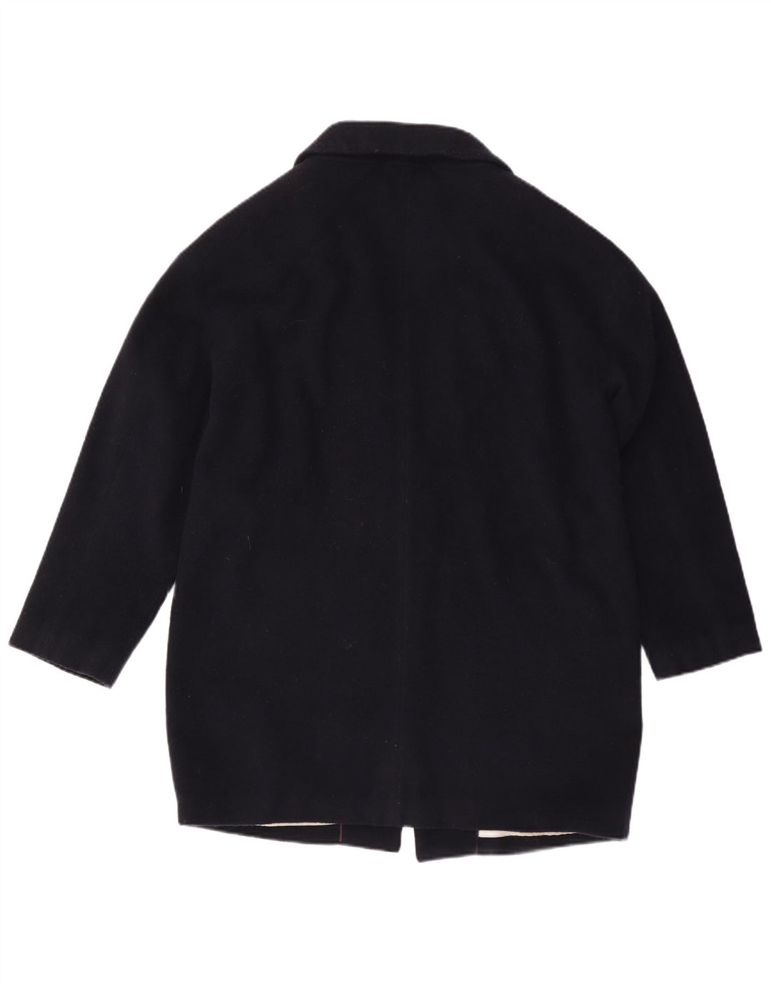 CREW CLOTHING Damenmantel UK 14 Große marineblaue Wolle