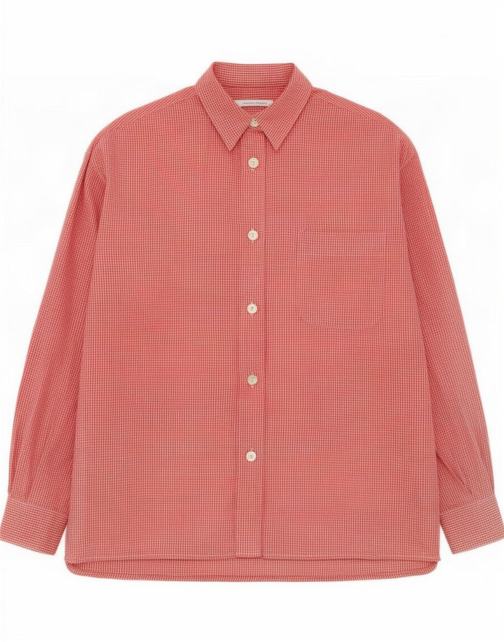 Marella Damen-Hemd UK 16, großes rotes Gingham-Polyester