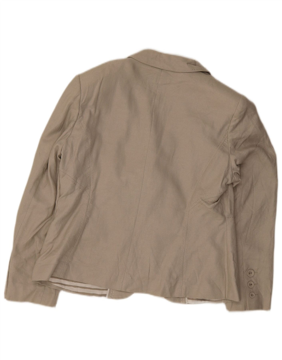 Marks & Spencer Damen-Blazer mit 3 Knöpfen, Gr. 16, Grün, Flachs