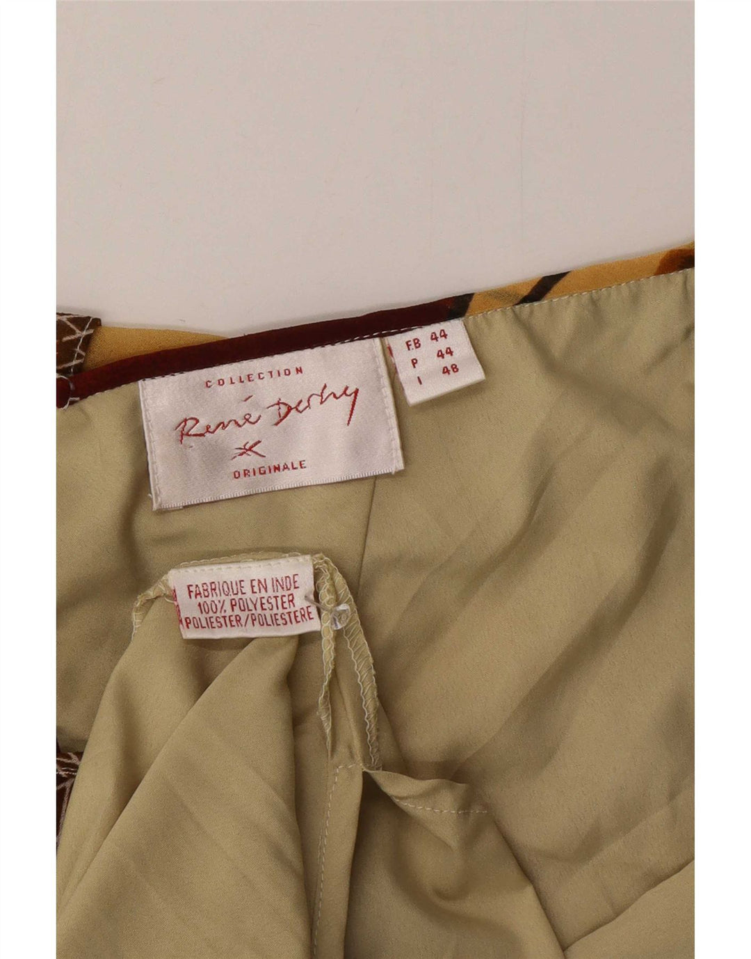 Rene Derhy Damen Asymmetrisches Kleid IT 48 XL Mehrfarbiges Patchwork