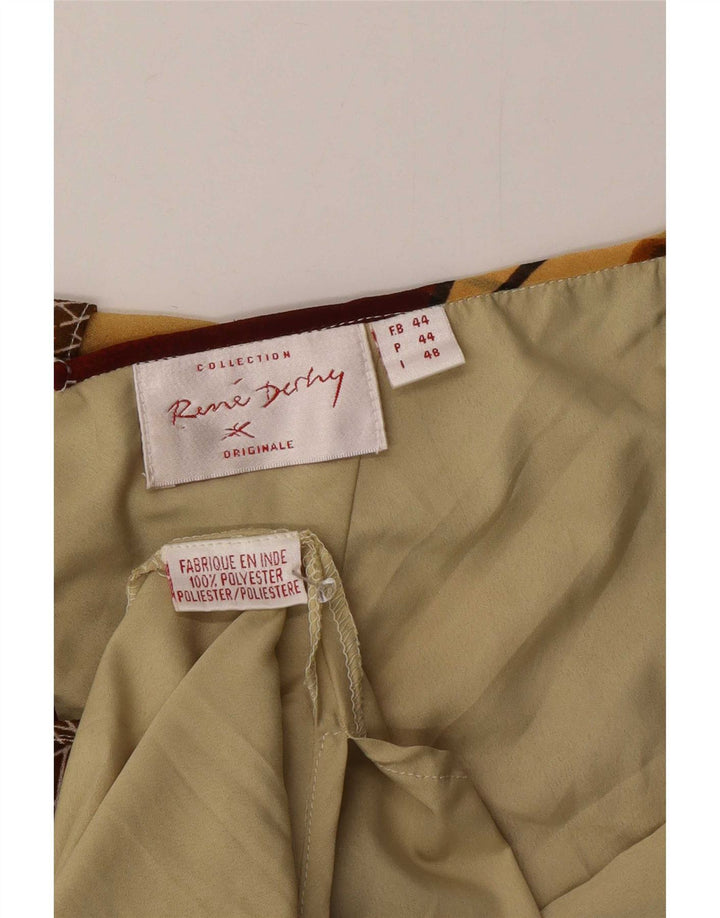 Rene Derhy Damen Asymmetrisches Kleid IT 48 XL Mehrfarbiges Patchwork