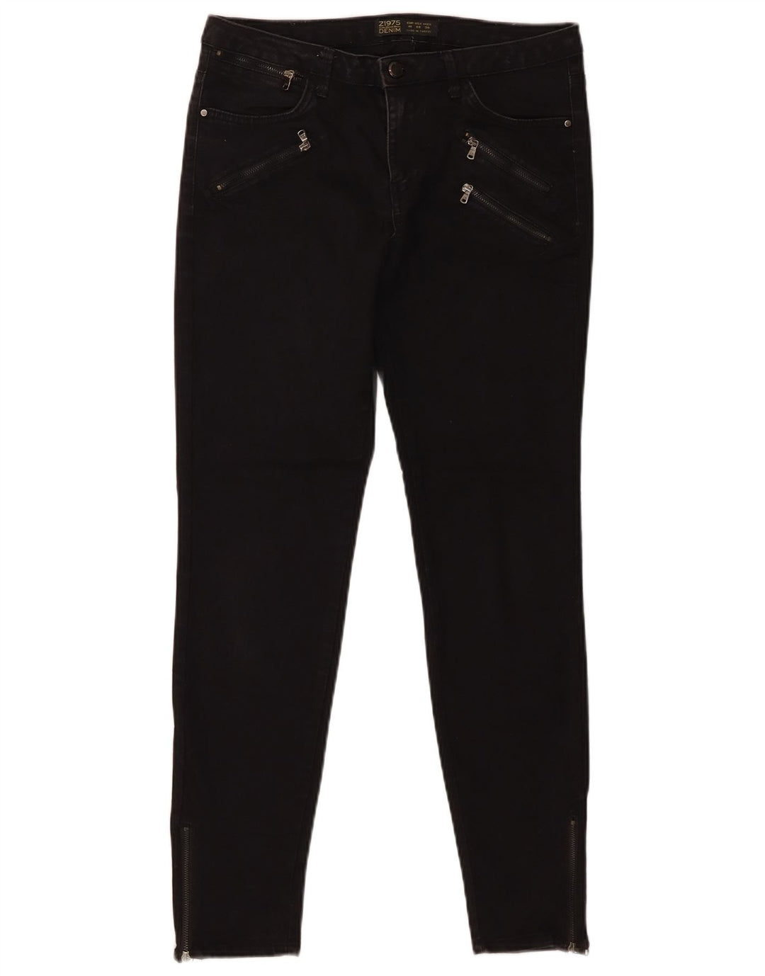 Zara Damen Skinny Jeans EU 40 Medium W30 L28 Schwarz