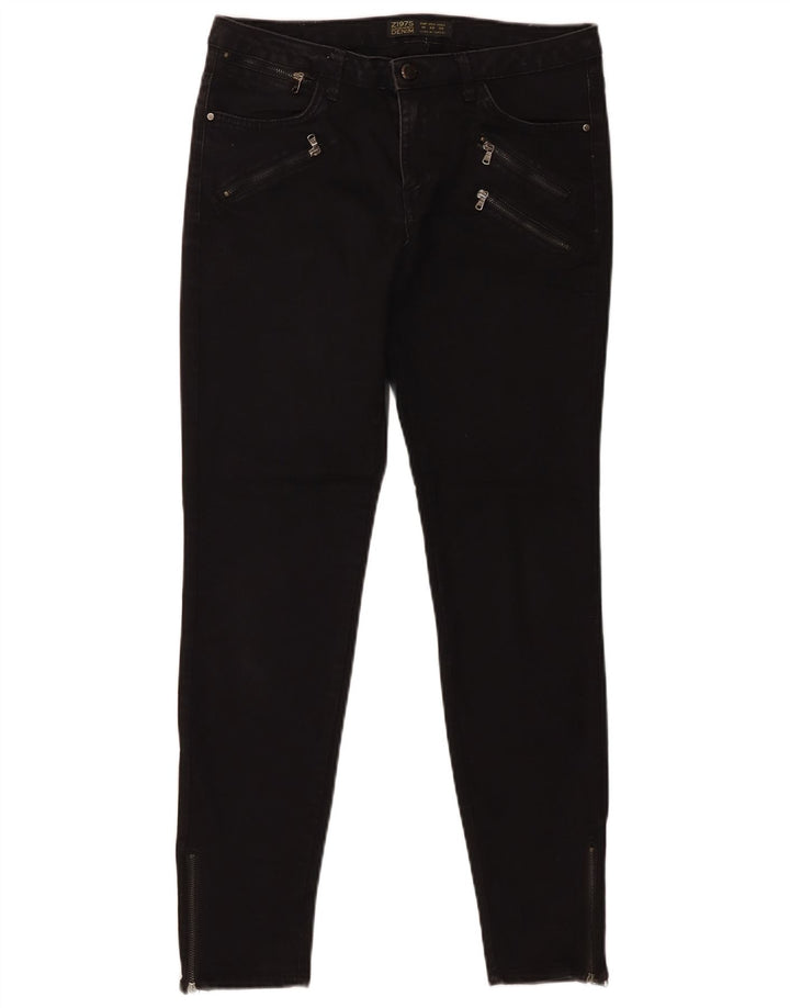 Zara Damen Skinny Jeans EU 40 Medium W30 L28 Schwarz