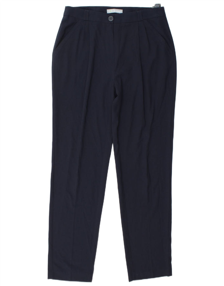Marks & Spencer Damen Freizeithose UK 12 M W31 L32 Marineblau