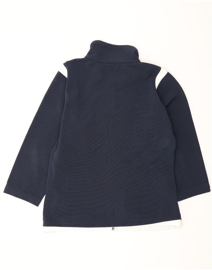Kappa Damen-Trainingsanzug-Oberteiljacke UK 20 2XL Marineblaues Colourblock-Polyester