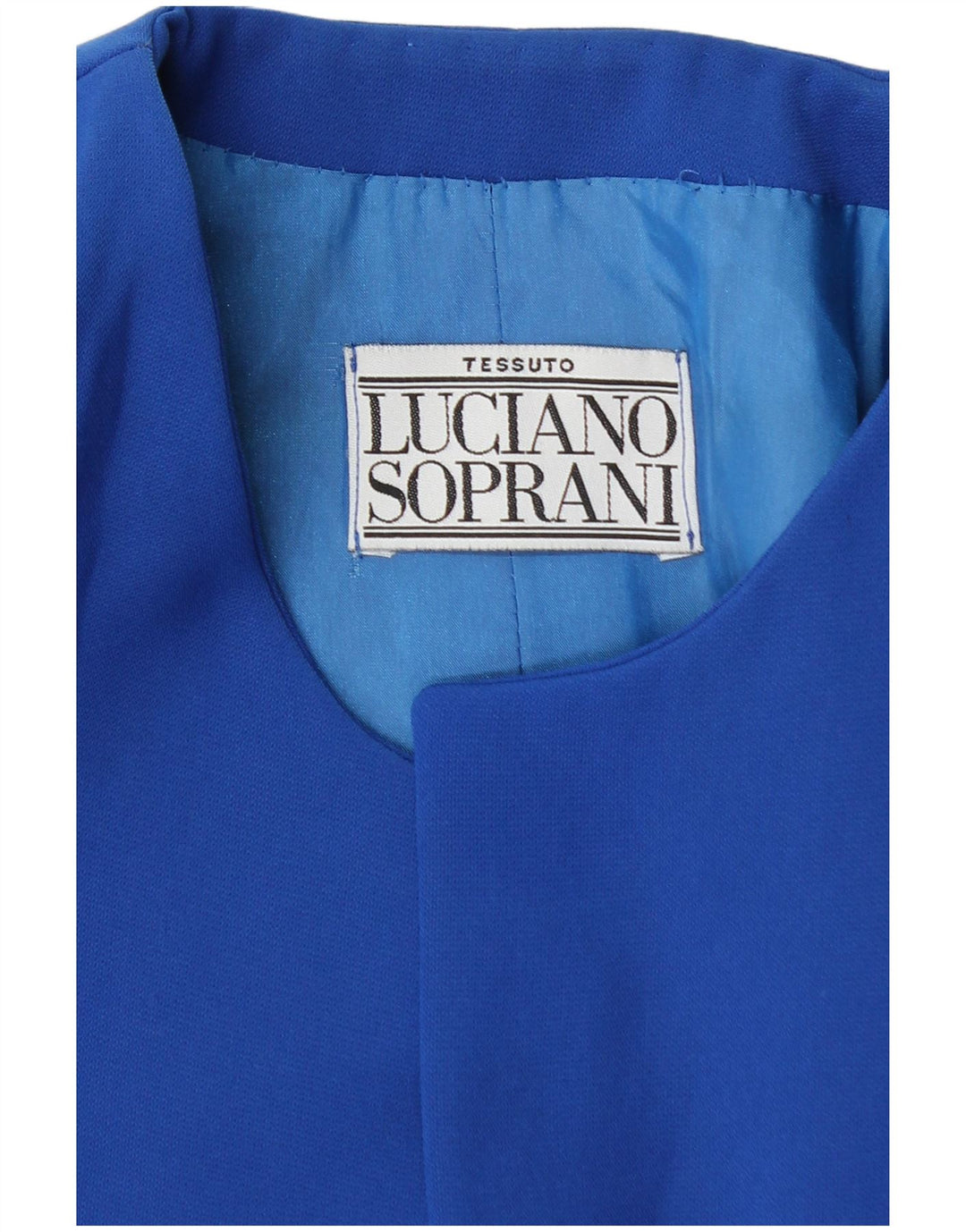 Luciano Soprani Damen 3-Knopf-Blazerjacke UK 14 Mittelblau