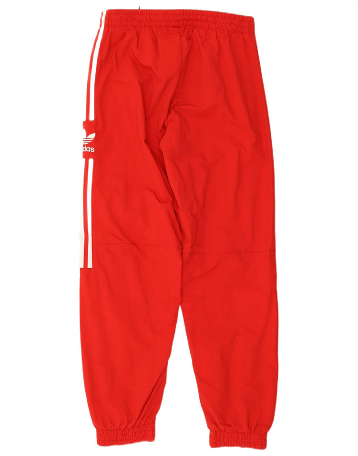 Adidas Herren-Trainingshose, Jogginghose, mittelrotes Nylon