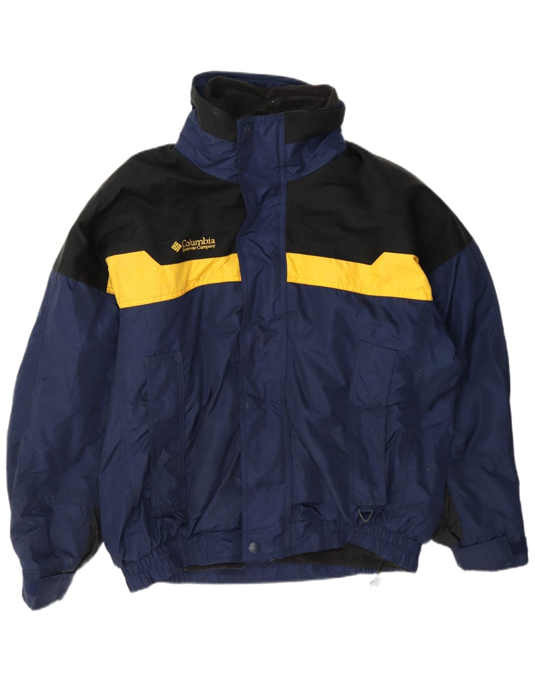 Columbia Herren Bugaboo Graphic Skijacke UK 38 Medium Navy Blue Colourblock