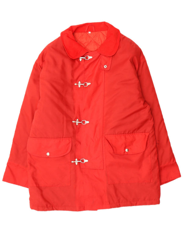 Vintage Herrenmantel UK 42 XL Rot