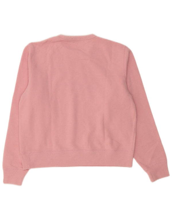 Polo Ralph Lauren Damen Grafik-Sweatshirt-Pullover UK 16 Large Rosa Baumwolle